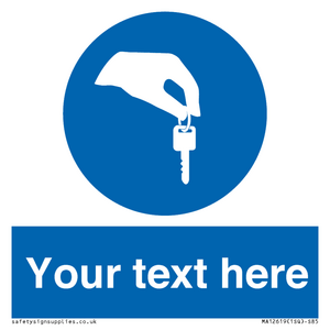 Custom Mandatory Keys Sign